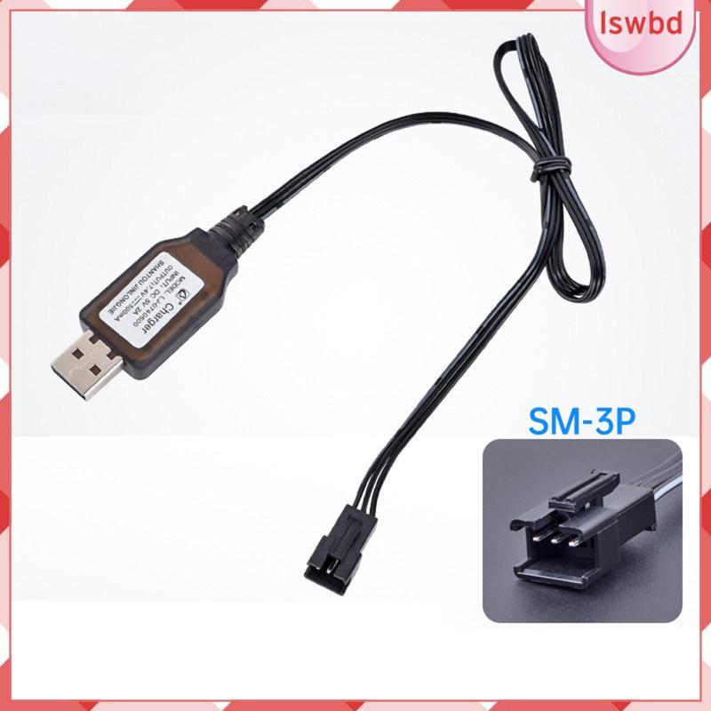 [Lswbd] Carregador De Bateria USB 7.4 V 3 Pinos Com Luz Indicadora LED Cabo De Carregamento 500MA Para Helicópteros De C