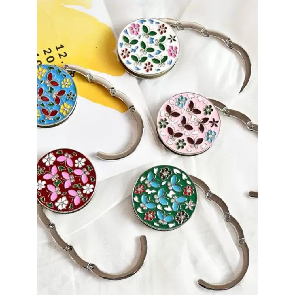 Cross-Border novo estilo elegante Cloisonne saco gancho portátil vara-livre instalação-livre senhoras saco cabide