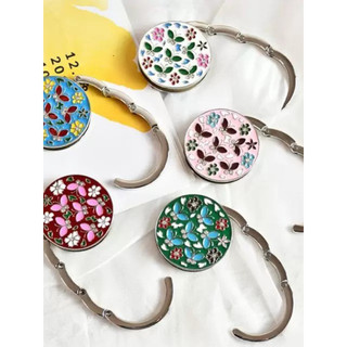 Cross-Border novo estilo elegante Cloisonne saco gancho portátil vara-livre instalação-livre senhoras saco cabide