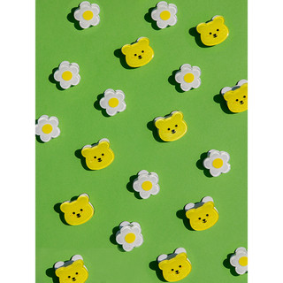Dailylike coreia bonito dos desenhos animados geléia urso Mini grampo de cabelo conjunto feminino fluindo mar pequeno cl