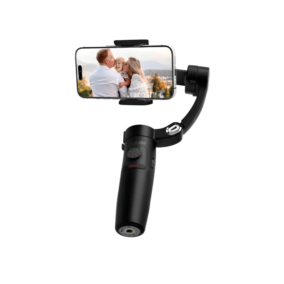 Estabilizador Gimbal Celular iPhone Rastreamento 3 Eixos Com Mini Tripe Coibeu M2