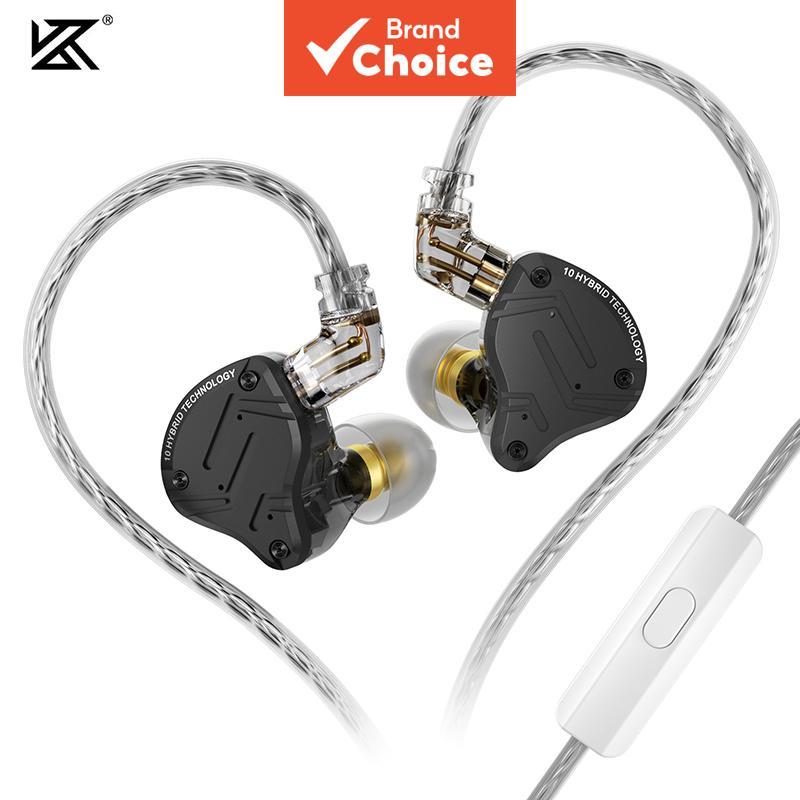 KZ ZS10 PRO X 4BA + 1DD Fones De Ouvido HiFi Bass Metal Híbrido Intra-Auriculares Esportivos Com Cancelamento De Ruído Z
