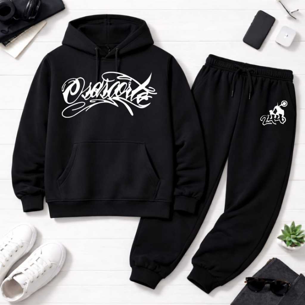 Conjunto Moletom Estampado Osascorte Infantil e Juvenil Calça e Moletom Canguru