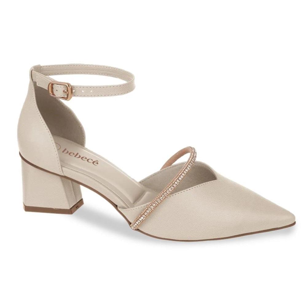 Sapato Scarpin Feminino Salto Bloco Bebecê