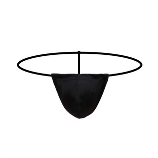 WXUAN Roupa íntima masculina elástica de Nylon Jacquard escovado cintura baixa alça fina calça tanga única 00024-D