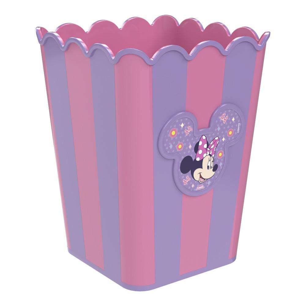 Balde Pote Pipoca Minnie Pipoqueira Retrô Rosa Plasútil