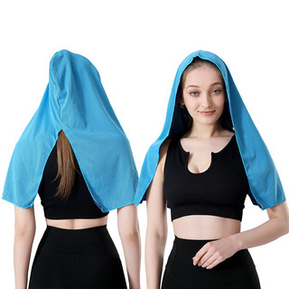 Toalha refrescante para esportes de verão, boné de boxe absorvente de suor, proteção solar, toalha de secagem rápida, fr