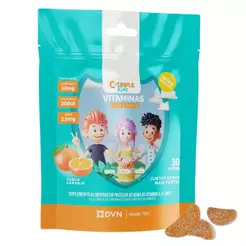 Vitamina C, D e Zinco Infantil Gomas Sabor Laranja 30 Unidades C-Triple DPRO