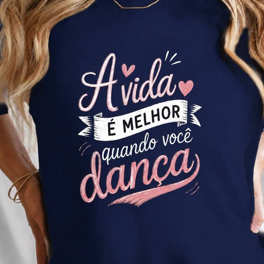 Camiseta Blusa Feminina Academia Fitness Esportiva Dança Camisa Leve Refrescante Lançamento Streetwear