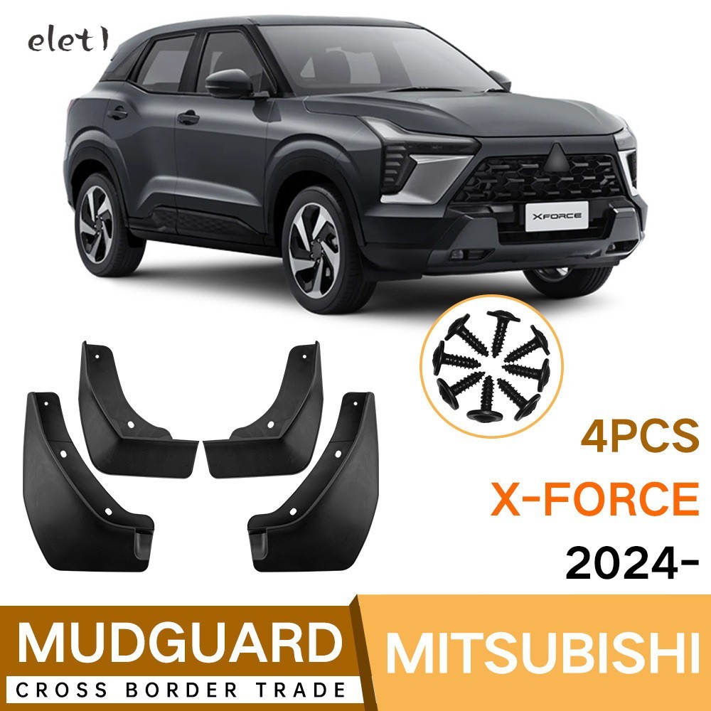 Fender Mitsubishi X-Force Xforce 2024-2026 Retalhos De Lama Dianteiros Traseiros-Pára-Choque De Proteção Contra Respingo