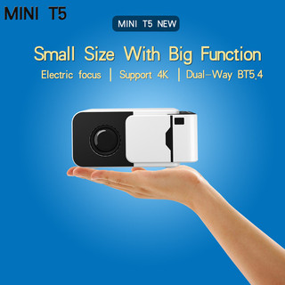 MINI Projetor Foco Elétrico Pequeno Projetor HD MINI T55G Dual Band WIFI6