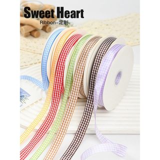 Cozimento bom personagem xadrez fita bolo decoração fita flor presente artesanal acessórios para o cabelo diy embalagem 