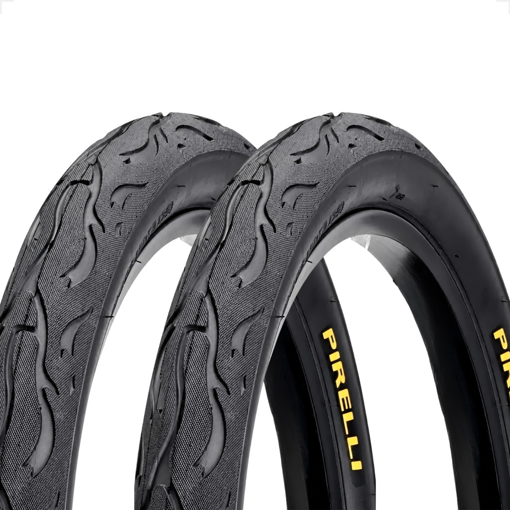Par Pneu Pirelli Tornado Beta Aro 26 X 2.125 Flame Balão Bicicleta Montadinha motorizada manobra
