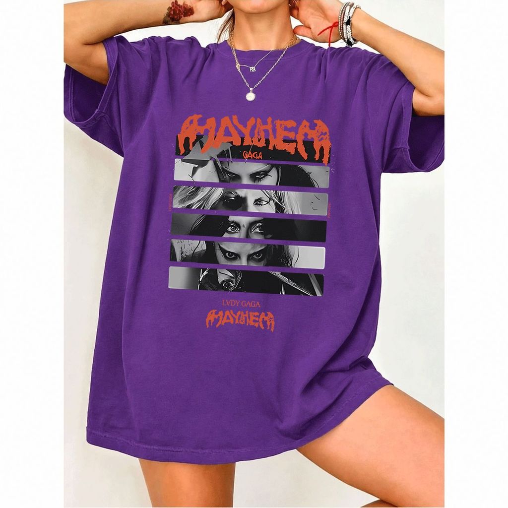 [Camiseta Premium em Algodão Puro]MIA Camiseta Feminina Oversized Streetwear Estampa Macabra, Gothic, Punk, 100% Algodão