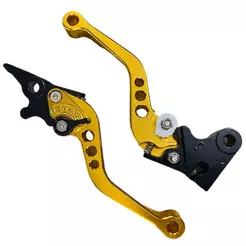 Manete Esportivo C/Regulador Honda Cg Fan Titan Disco 125/150/160 cb250 16 em diante Disco Dourado