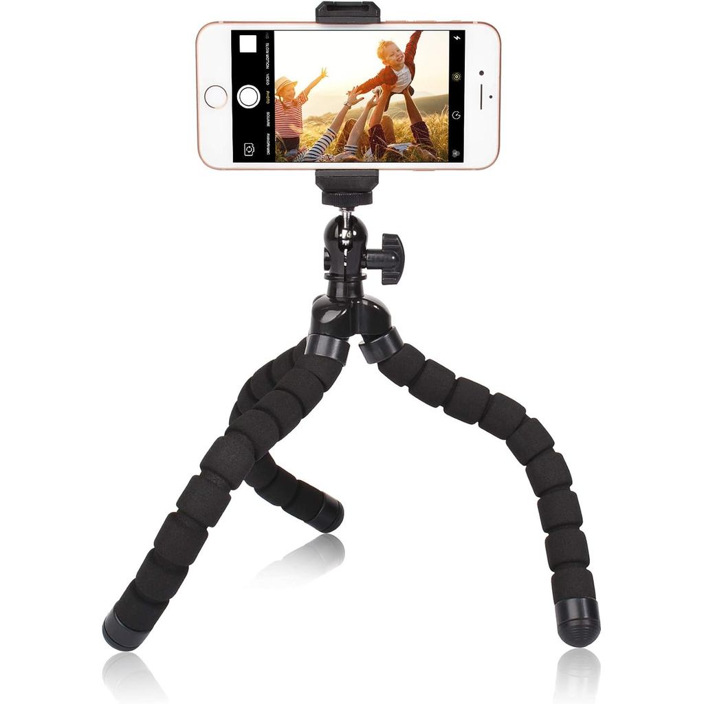 Mini Tripé para Celular, Suporte de Tripé Flexível Premium Ruittos Compatível com Go Pro, todas as Câmeras Digitais