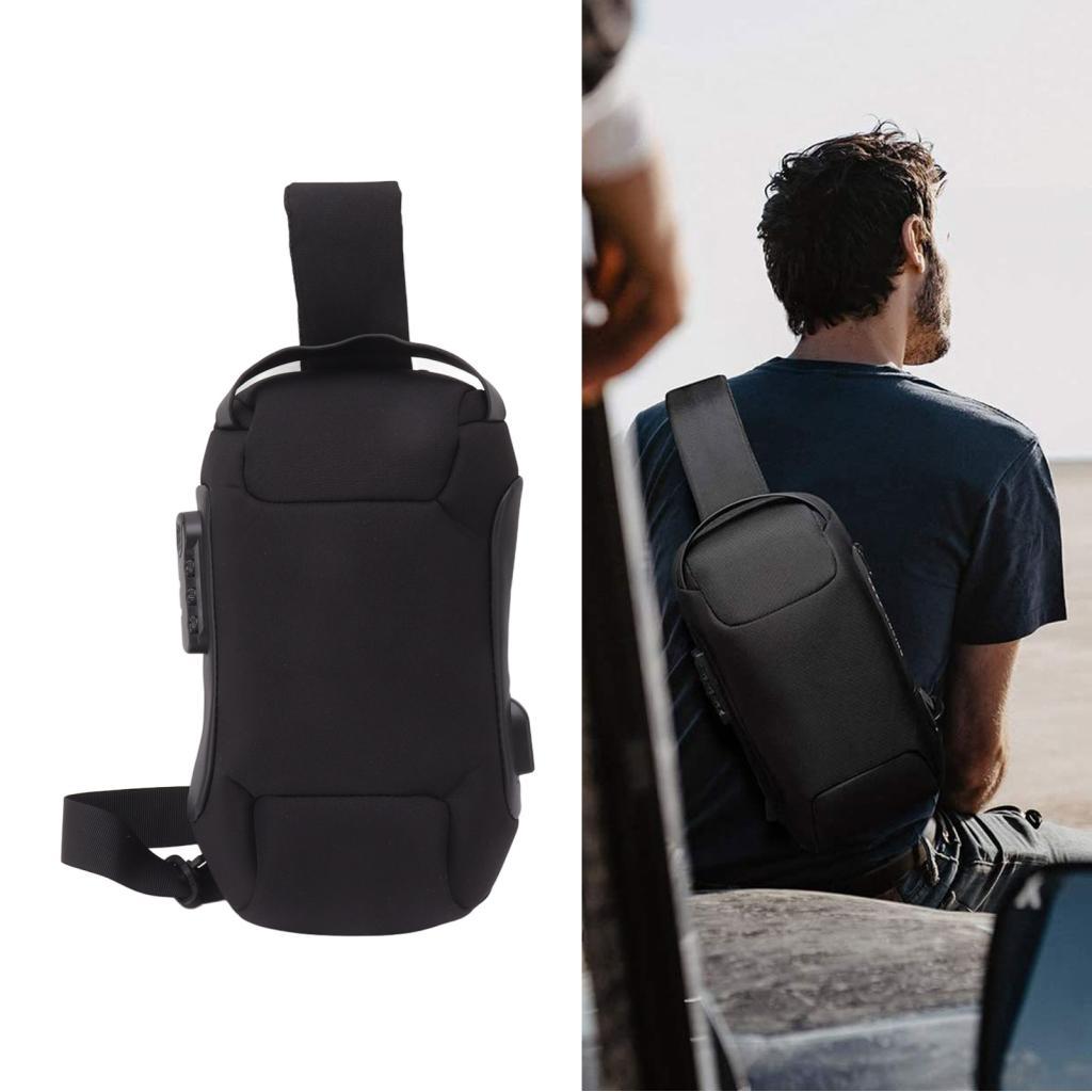 Bolsa para câmera de lona de alta densidade, à prova d\'água, grande capacidade, cinto de ombro ampliado, trava com