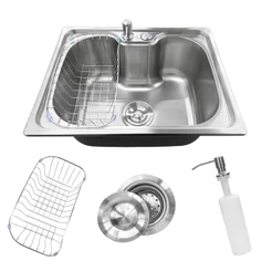 Cuba Gourmet Cozinha Pia Aço Inoxidável 60x42cm e 50x40cm com Acessórios
