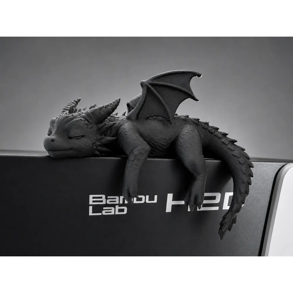 Dragao Dormindo Borda Monitor Prateleira Estante Enfeite Geek Setup Gamer Impressao 3D 10cm
