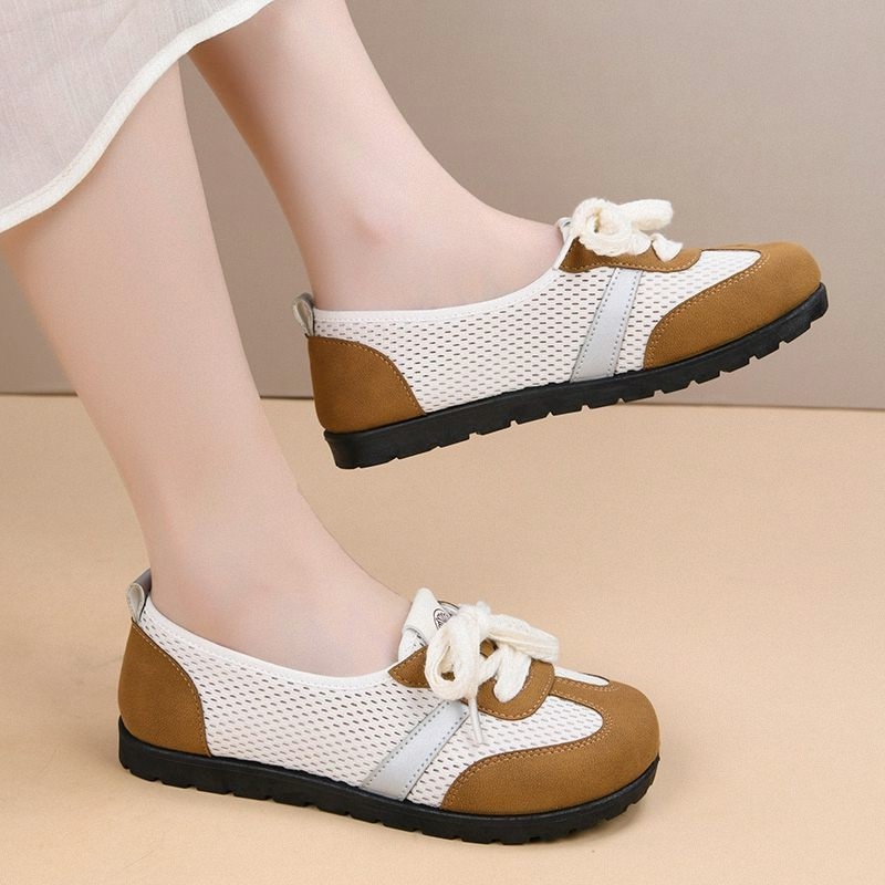 Confortável respirável sapatos de pano respirável bombas de malha verão confortável único sapatos moda All-Match esporte