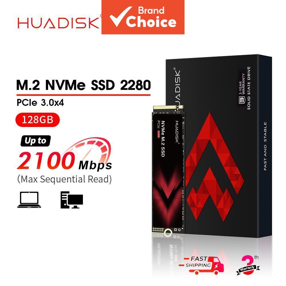 HUADISK SSD NVMe 128 GB PCIe 3.0 2280, unidade de armazenamento interno para PC e notebook