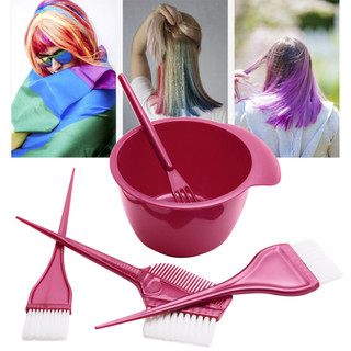 Conjunto de pincéis para coloração de cabelo, kit profissional de pentes para tratamento capilar, conjunto de cinco peça