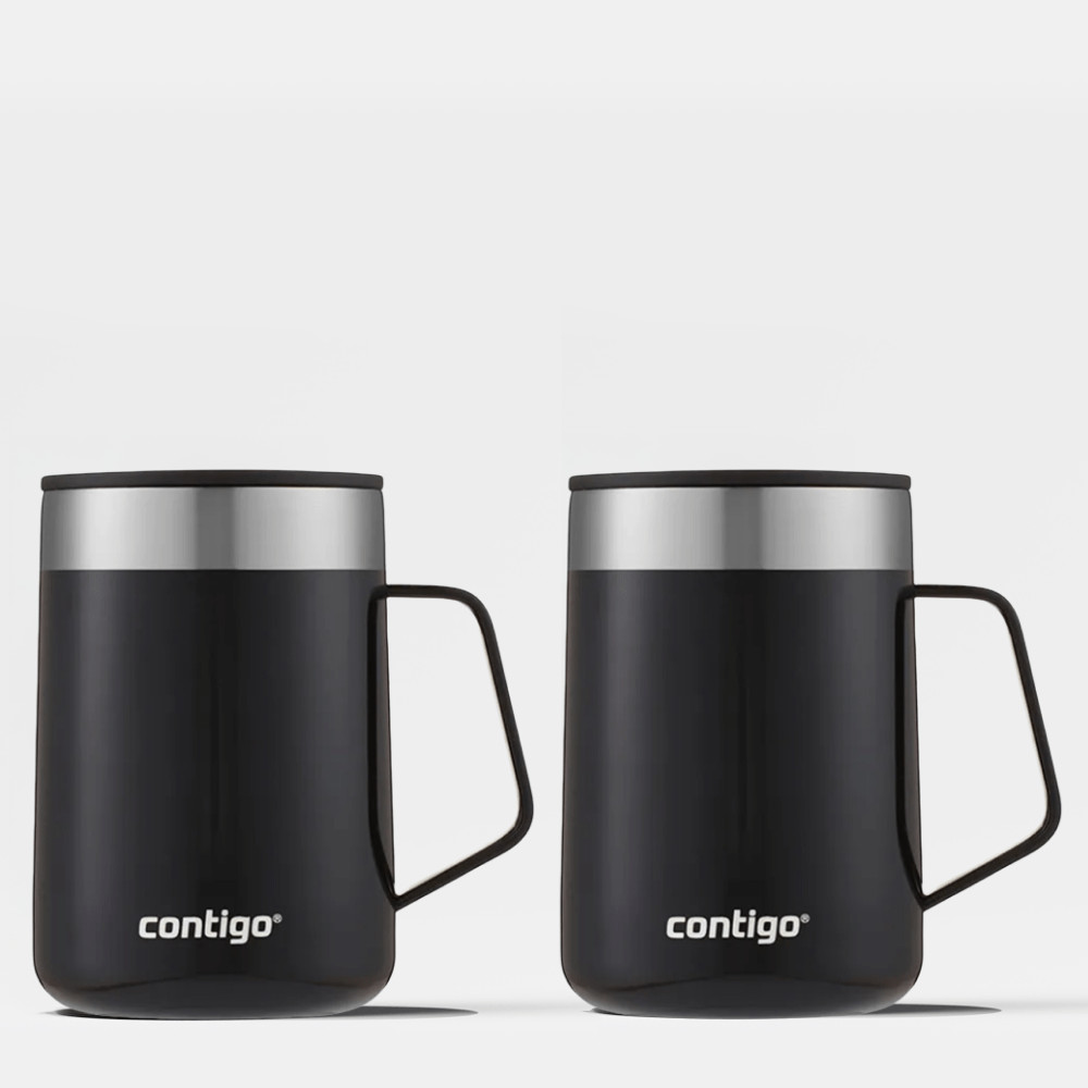 Kit com 2 Canecas Térmicas Street Preta Contigo | 414ml