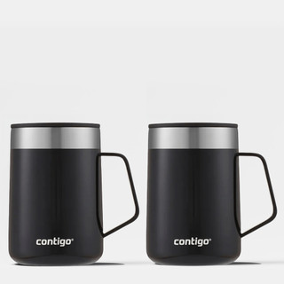 Kit com 2 Canecas Térmicas Street Preta Contigo | 414ml