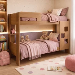 Beliche 100% MDF com Prateleira Vegas Marrom/Ypê Ypê