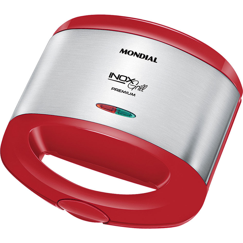 Sanduicheira Grill Mondial Red Premium S-19 Vermelha e Prata 220V — oferta na Shopee