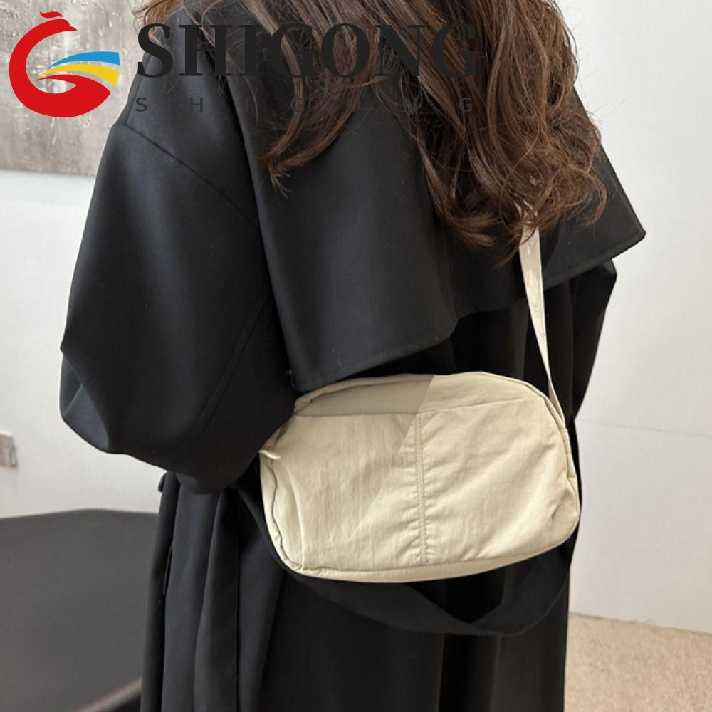Bolsa Quadrada De Nylon SHIGONG , Crossbody Tipo Estilingue De Grande Capacidade De Secagem Rápida Mensageiro Pacote De