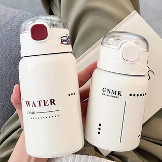 Novo produto pronto estoque simples copo térmico menina palha copo de água feminino 2024 novo estilo estudante de alto v