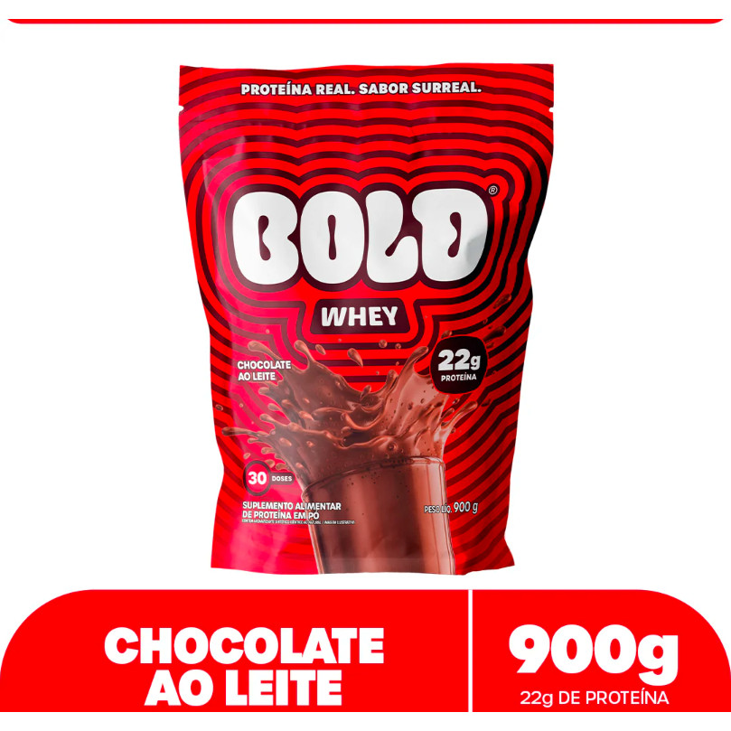 Bold Whey Protein 900g Chocolate ao Leite – Suplemento Proteico Original