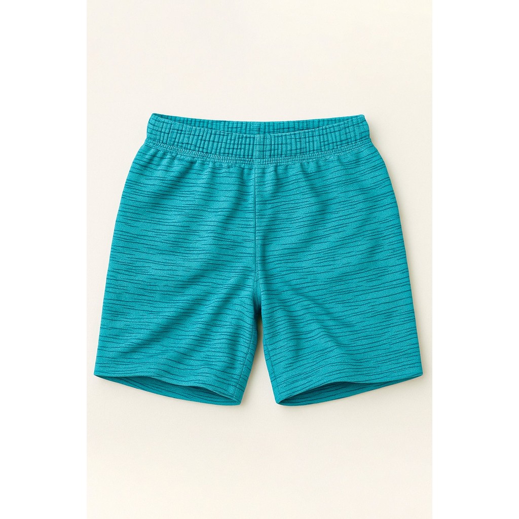 Bermuda Moletinho Masculina Azul Rajado - Babei no Look