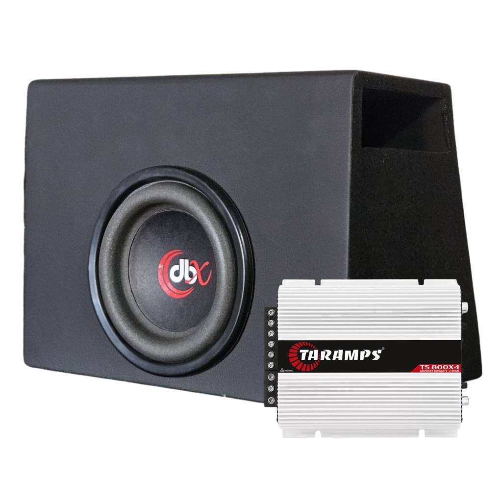 Caixa Amplificada Passiva Dbx 8 Polegadas 400 Wrms 4 Ohms C/ Modulo Taramps Ts800.4