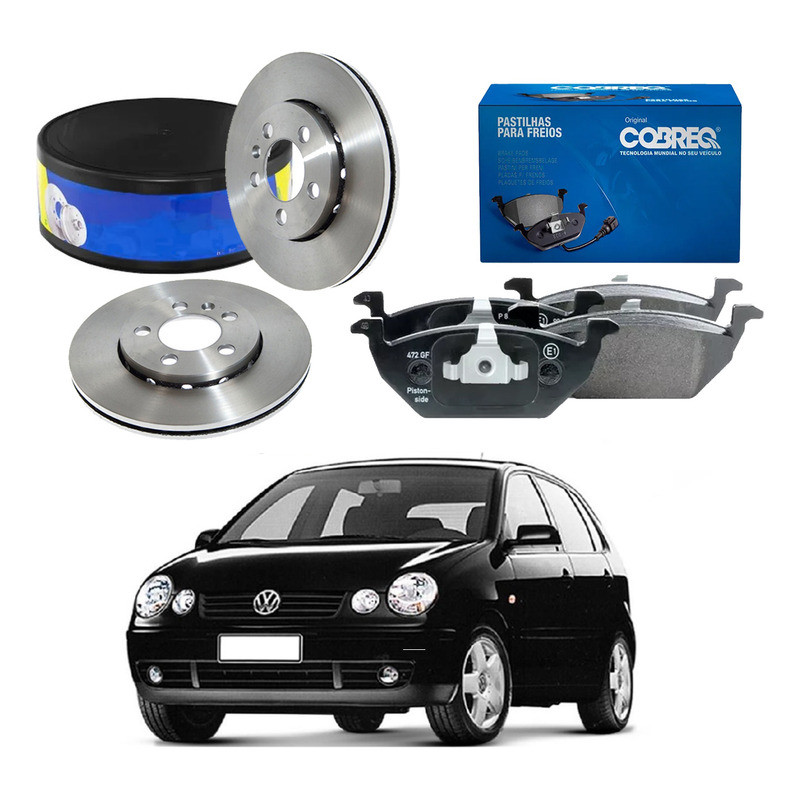 Disco Pastilha Freio Dianteiro Polo 1.6 2002 A 2006 em Oferta na Shopee