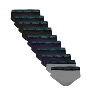 Kit 10 Cuecas Zorba Slip Max Algodão 764 em Oferta na Shopee