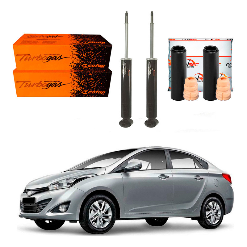 Kit Amortecedor Traseiro, Hb20s 1.0 1.6 2013 A 2015 em Oferta na Shopee