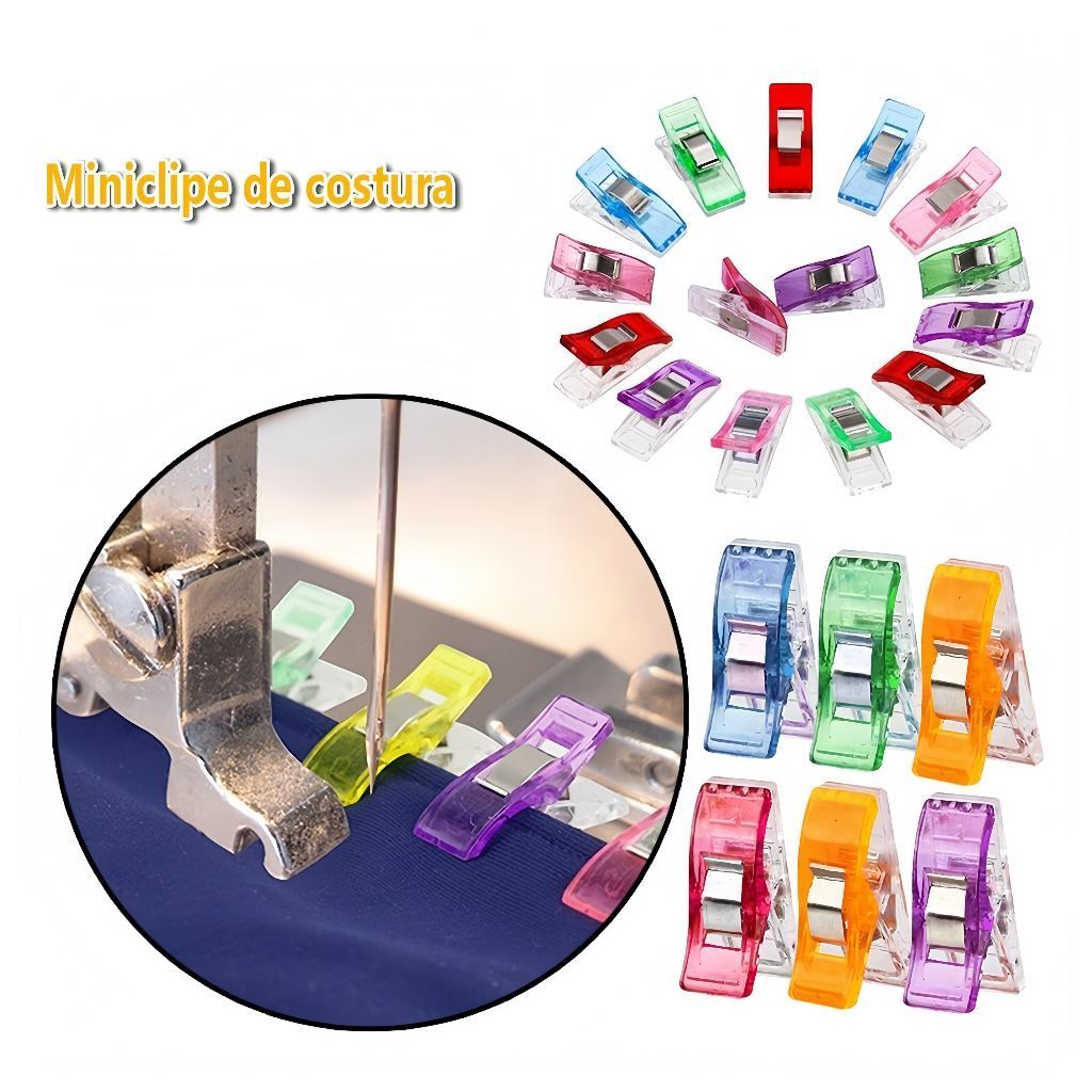Pregador Colorido Patchwork Pequeno – 50/100un | Costura Criativa, Overlock, Bainhas em Oferta na Shopee