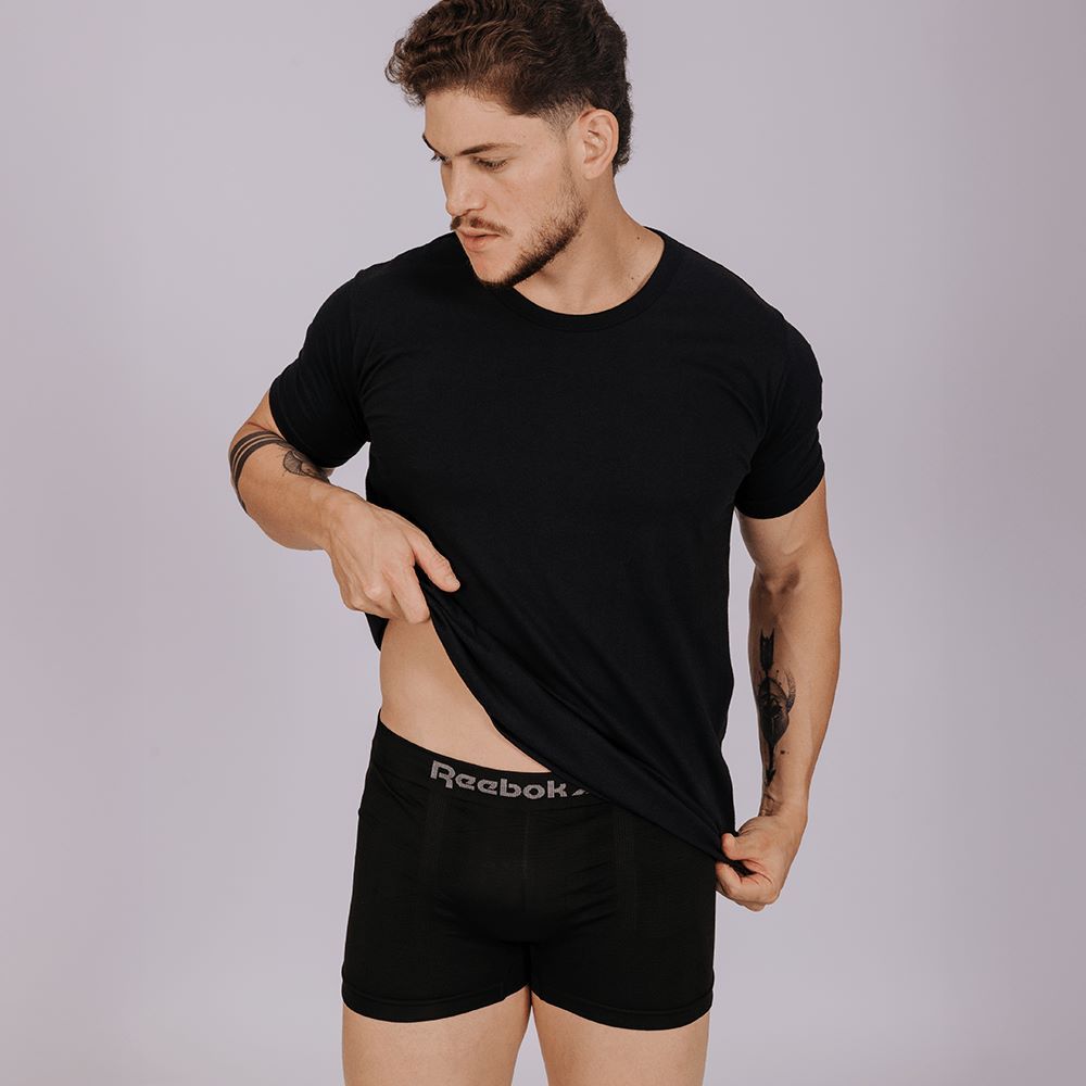 CUECA BOXER REEBOK SEM COSTURA CLASSIC MICROFIBRA MASCULINO