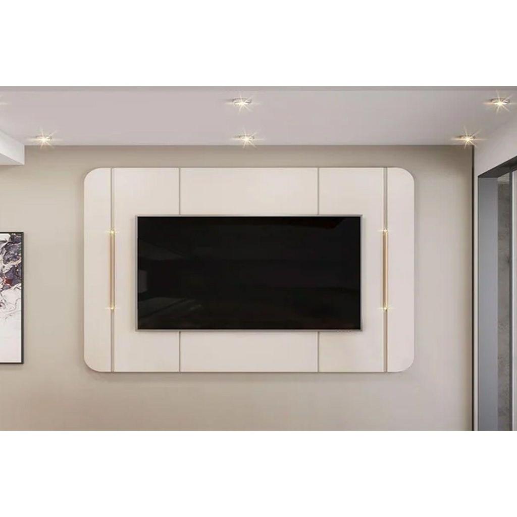 Painel Home p/ TV até 65 Pol Adele 180x132cm Off White - DJ Móveis em Oferta na Shopee