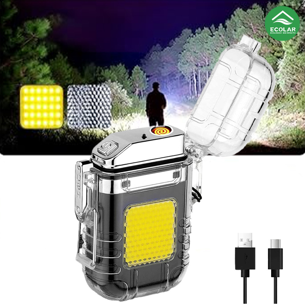 Isqueiro Elétrico LED Recarregável Portátil Leve Seguro Não Queima Design Inovador em Oferta na Shopee