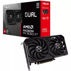 Placa de Vídeo Asus AMD Radeon RX 9060 XT Dual, 16GB, GDDR6, FSR, Ray Tracing, 90YV0LG2-M0NA00