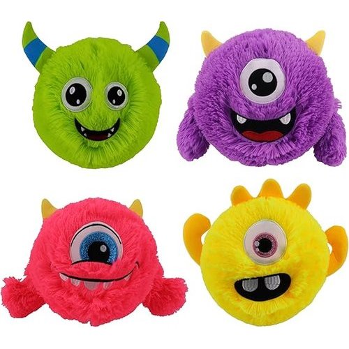 Pelucia Bola Inflavel Infantil Brinquedo Divertido Personagem Monstro Sortido
