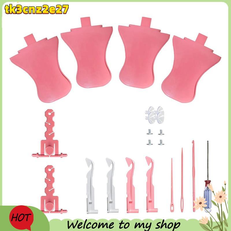1 Conjunto De Peças De Máquina De Tricô DIY , Substituição De Rack De Fio De Malha Rotativa Com Tensor , Kit De Gancho