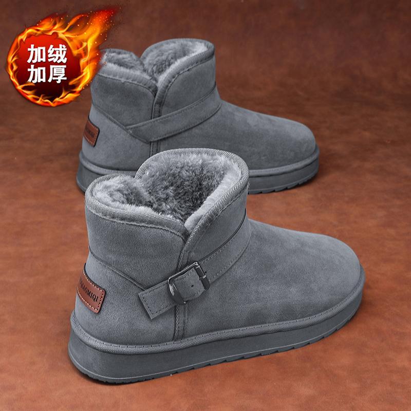 Sapatos femininos sapatos de inverno botas de neve mulheres inverno sapatos de algodão velo engrossado inverno botas de 