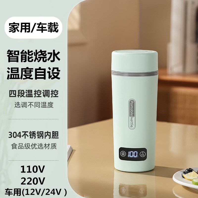 110V aquecimento elétrico copo de água chaleira do carro 12V24V carro aquecimento elétrico copo água aquecimento copo té