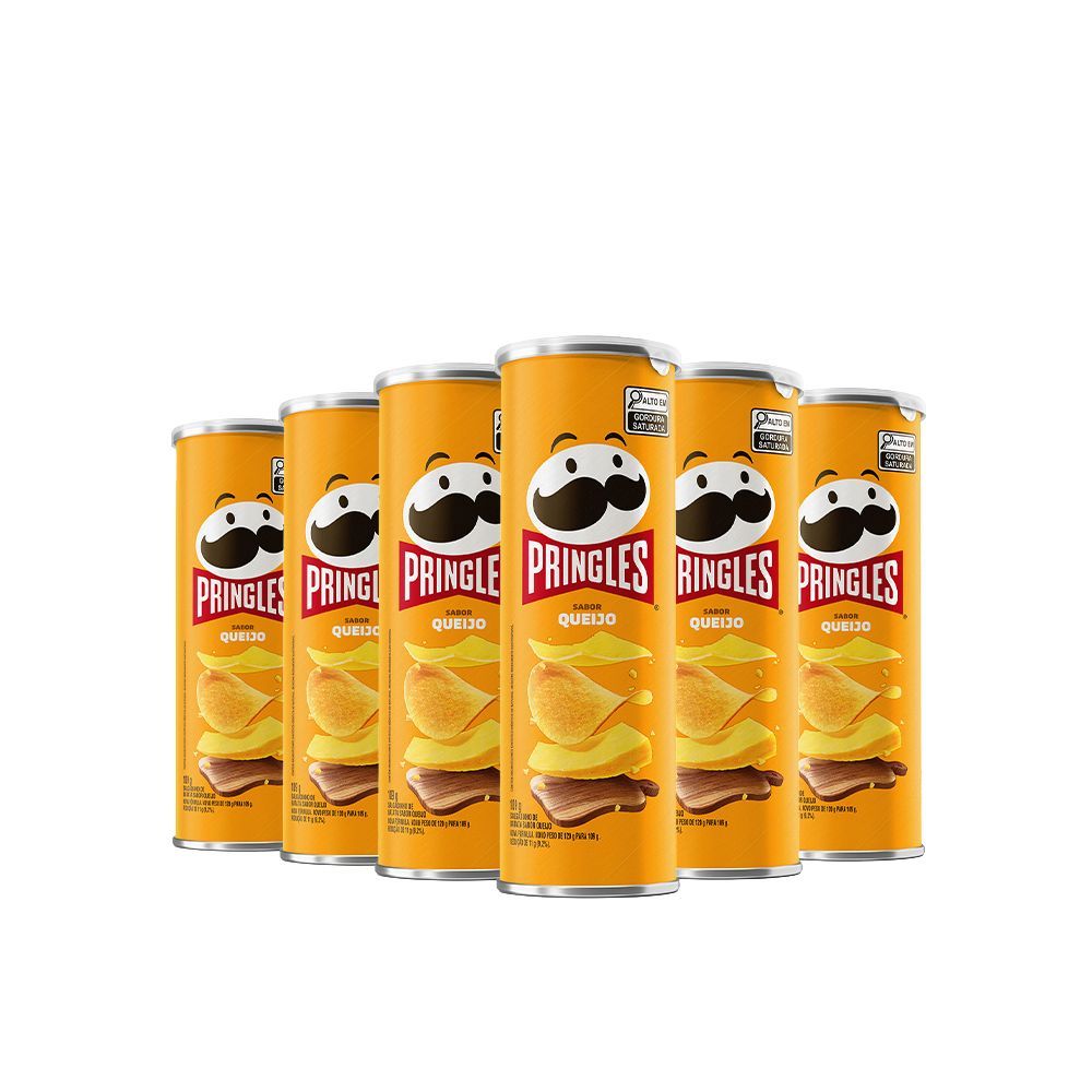 Combo Batata Pringles Queijo 6 Unidades