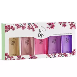 Conjunto Estojo Miniaturas Jardin 25ml Perfume Deo Colonia Bolsa Ciclo Cosméticos