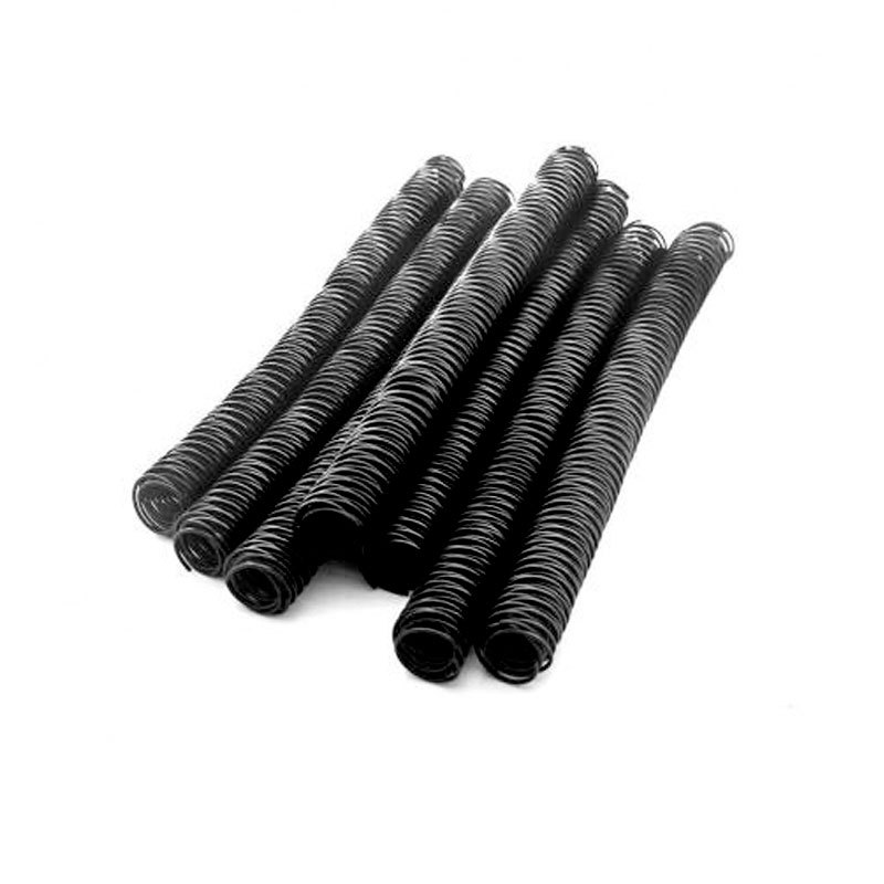 Espiral 45mm para 450 folhas preto pacote com 15 unidades Mares